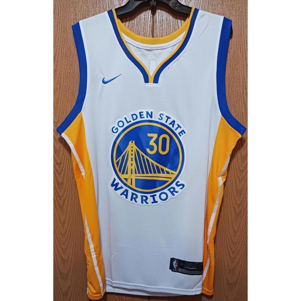 Steph Curry (Warriors)-(White)-(Jersey)-(Size:XL)-$90